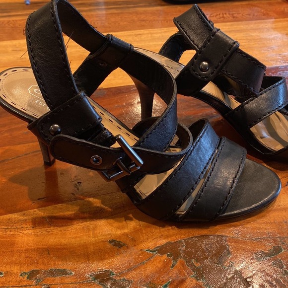 Coach Dinah Vintage Wax Heel in Black Leather - 8.5 - Picture 4 of 6